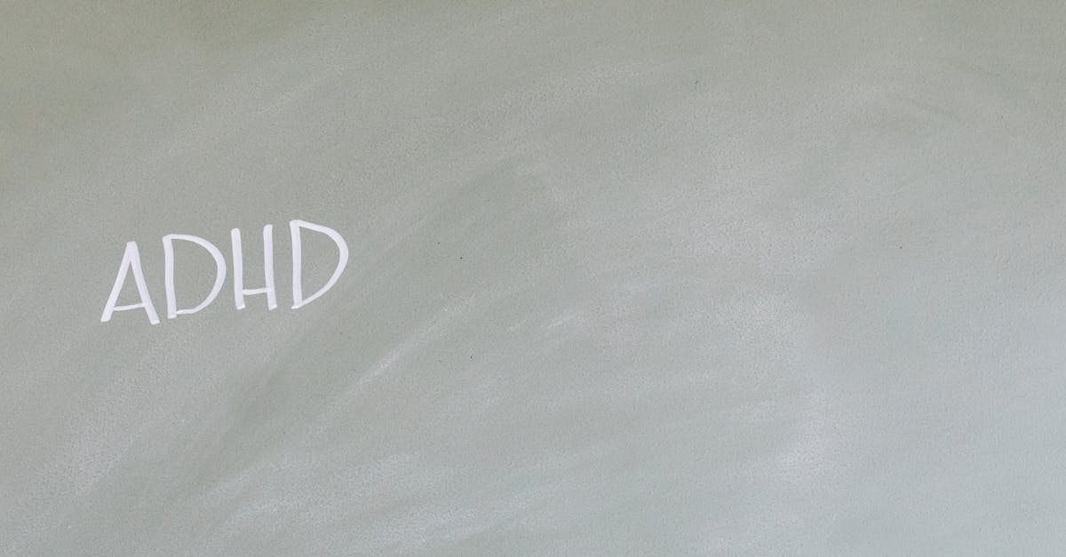 Simple depiction of ADHD awareness with text on a chalkboard.
